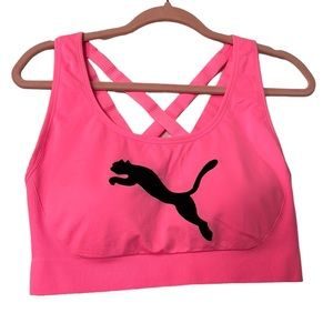 XL Neon pink Puma workout top
